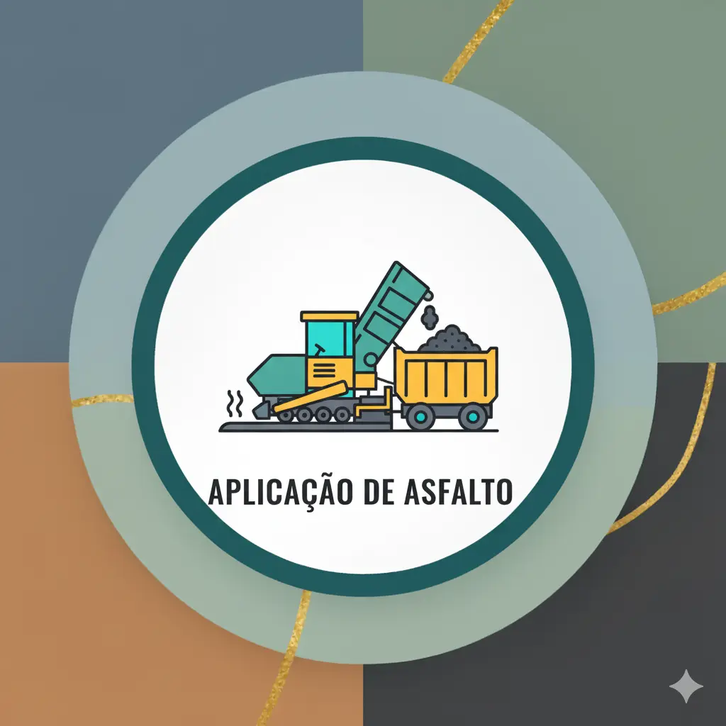 Aplicação de asfalto
